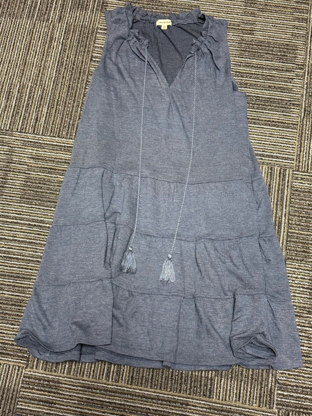 Women’s gray blue max studio comfy dress small